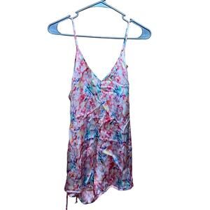 Naked Princess Le Marche Silk Romper Seychelles Print Size Medium New with tags